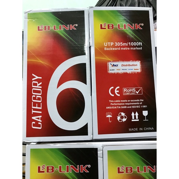Thùng/Cuộn dây cáp mạng CAT6 LBLink- Cuộn 8 lõi đủ 305m