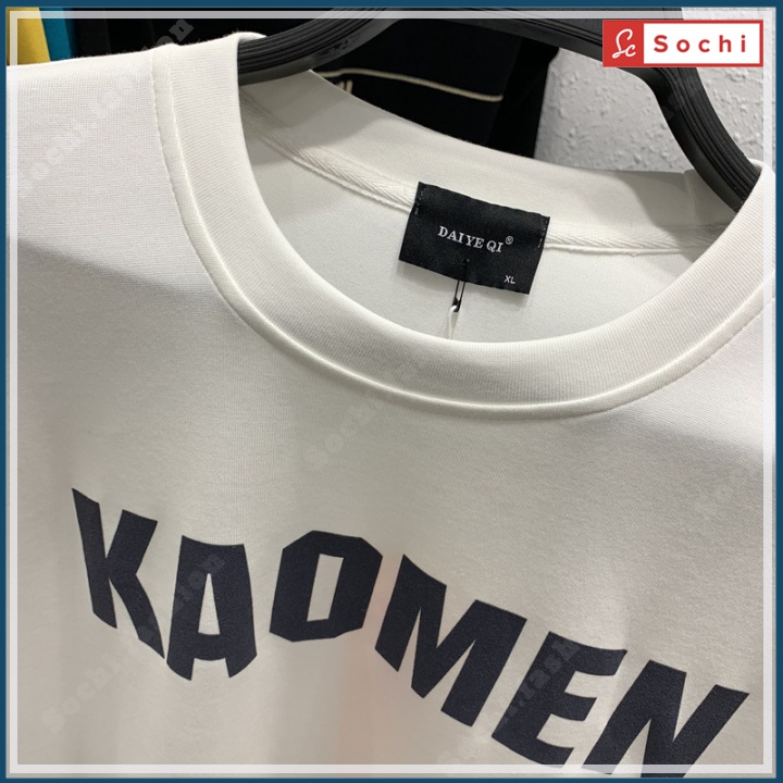 Áo nỉ nam Hàn Quốc, áo sweater giữ nhiệt phong cách cá tính in KAOMEN mã SW698