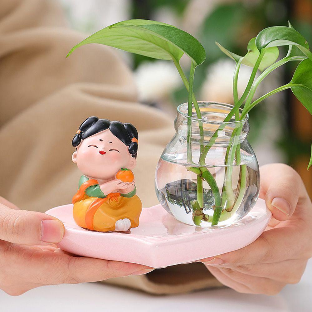 Chậu Hoa Thủy Canh Trang Trí Phòng Khách / Văn Phòng