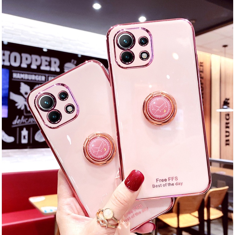 ỐP LƯNG SILICON XIAOMI MI 11 LITE, MI 11 Lite 5G NE KÈM IRING SANG TRỌNG