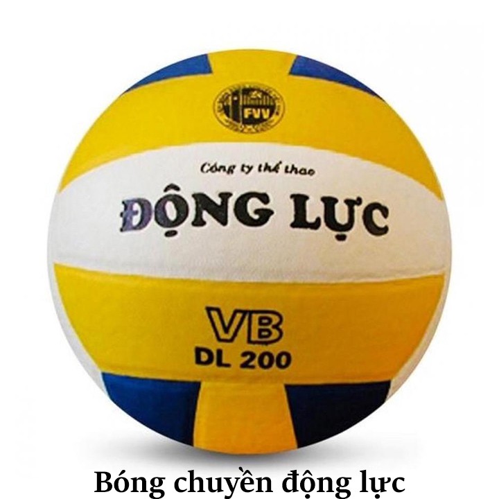 Quả bóng chuyền Động Lực 3 màu DL200 + Tặng bộ kim bơm bóng và lưới đựng bóng