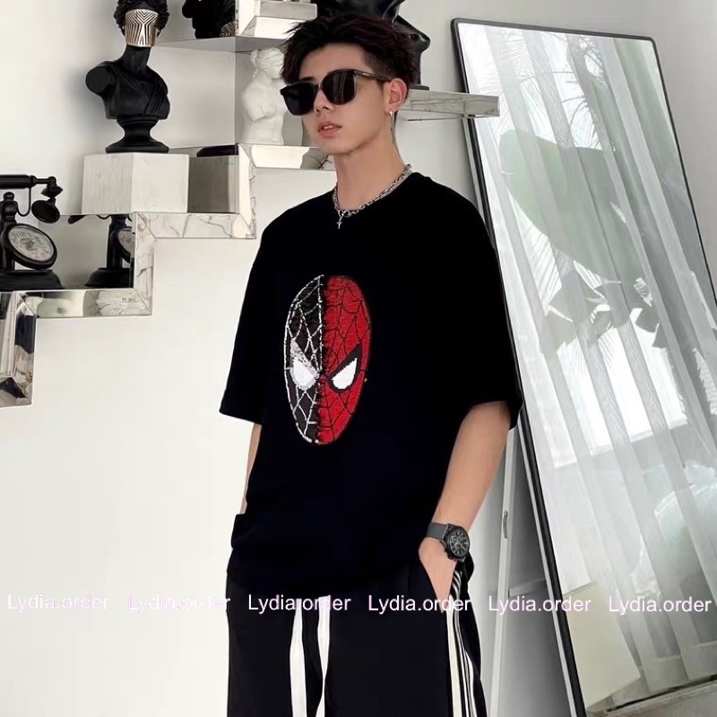 Áo đổi mặt người nhện, Iron Man thêu sequin cho nam và nữ [ORDER 15 ngày]