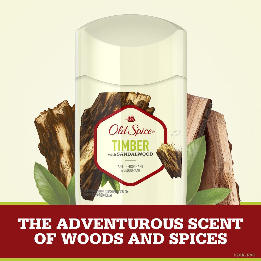 Sáp khử Mùi Old Spice Timber with Sandalwood AntiPerspirant & Deodorant 73g