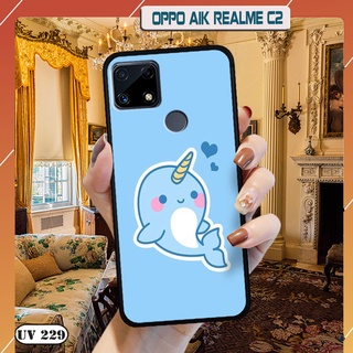 Ốp lưng nhám in hình 3D OPPO A1K / Realme C2