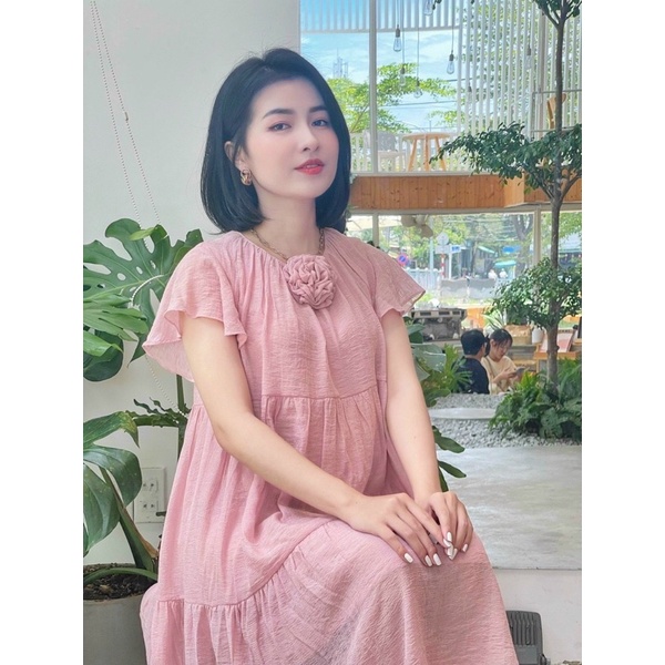 FREESHIP EXTRA- Đầm bầu công sở chất bao mát