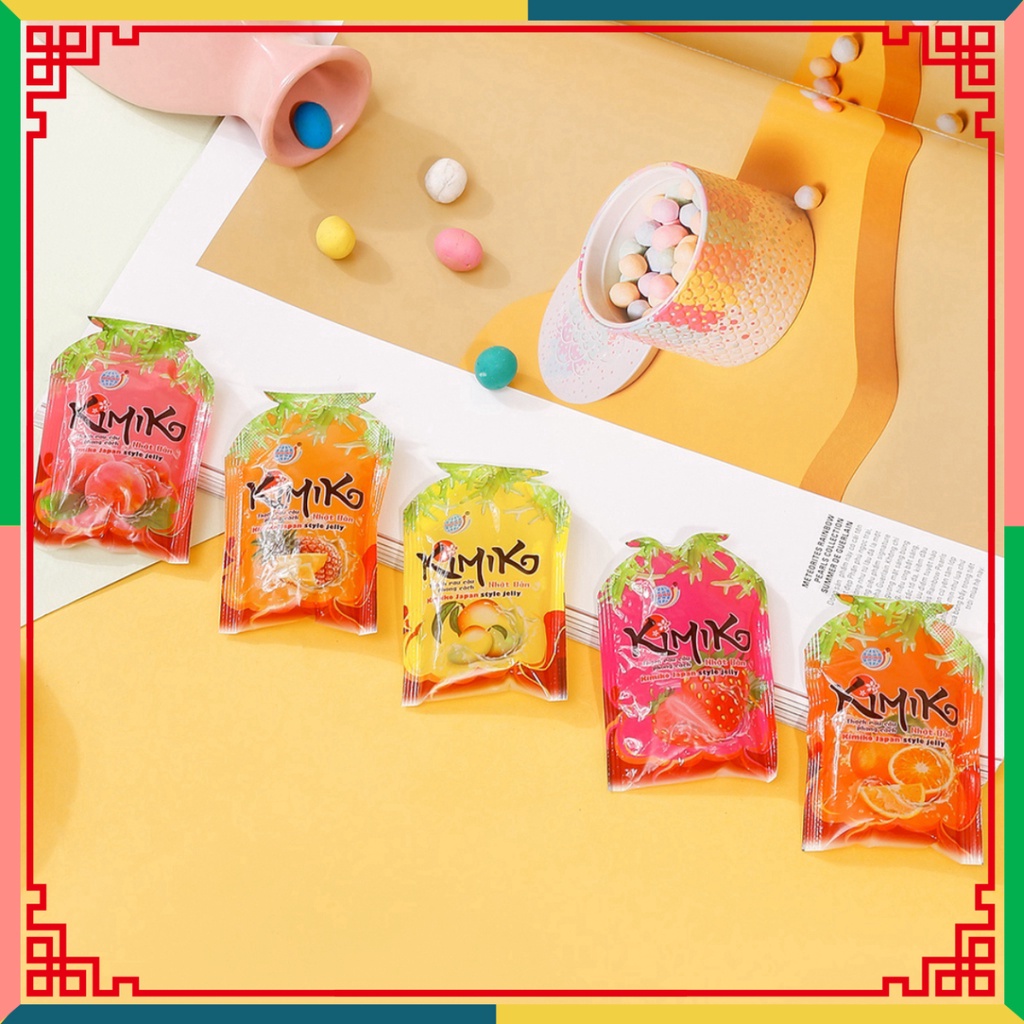 Thạch rau câu Long Hải phong thái Japan KIMIKO túi 990 g