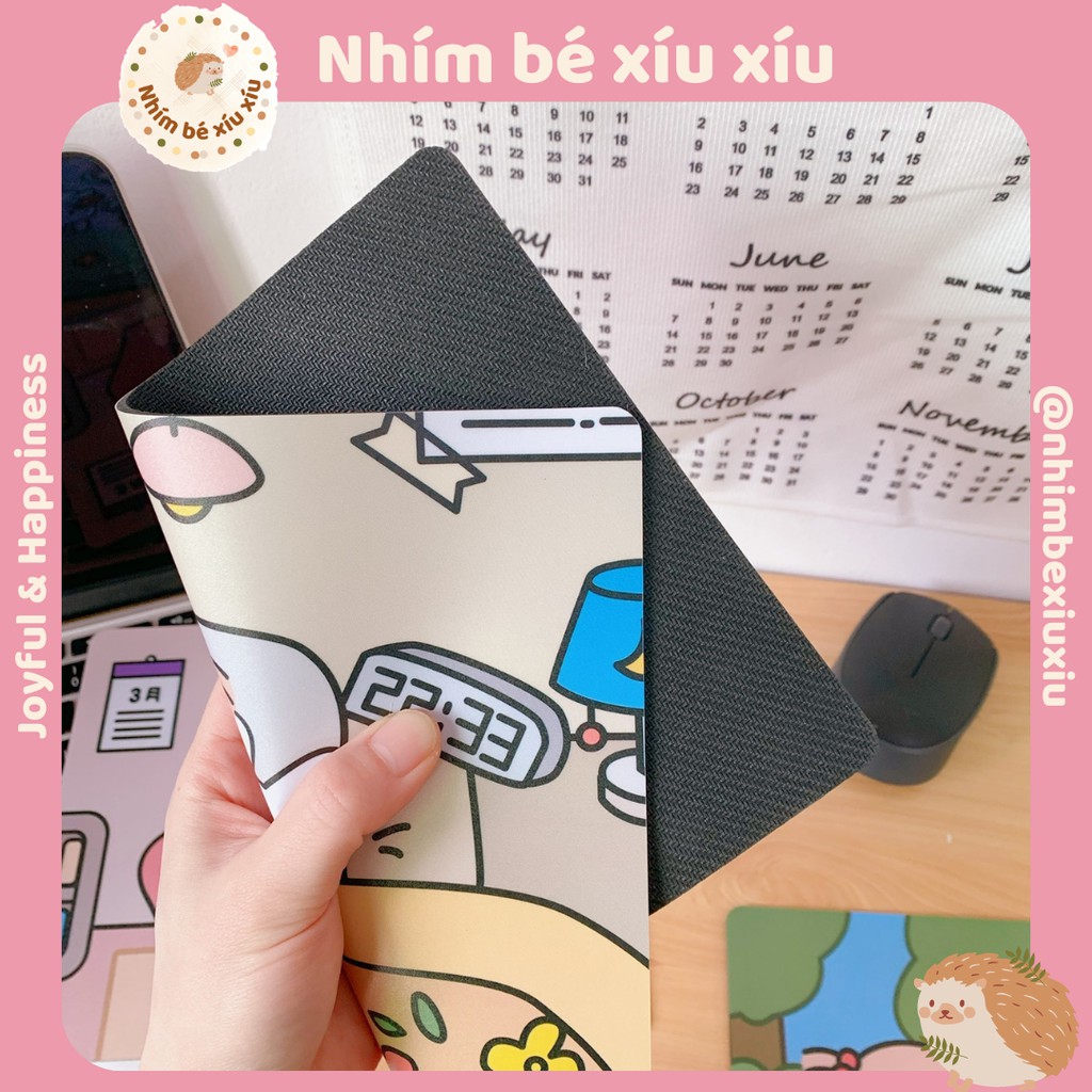 Tấm lót chuột Mira Girl mouse pad cute bàn di chuột chống thấm nước VT128