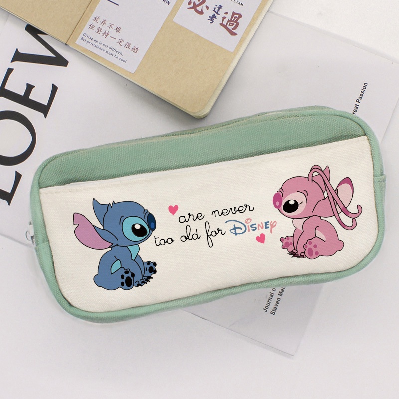 Hộp Đựng Bút In Hình Lilo Stitch Dễ Thương Sáng Tạo Cho Bé