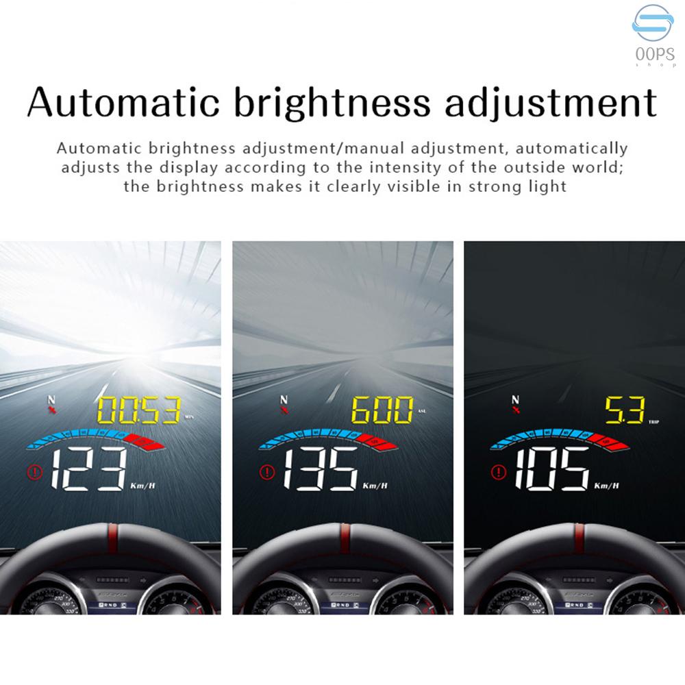 Đồng hồ cảnh báo tốc độ kỹ thuật số có màn hình hiển thị HUD GPS cho xe ô tô
