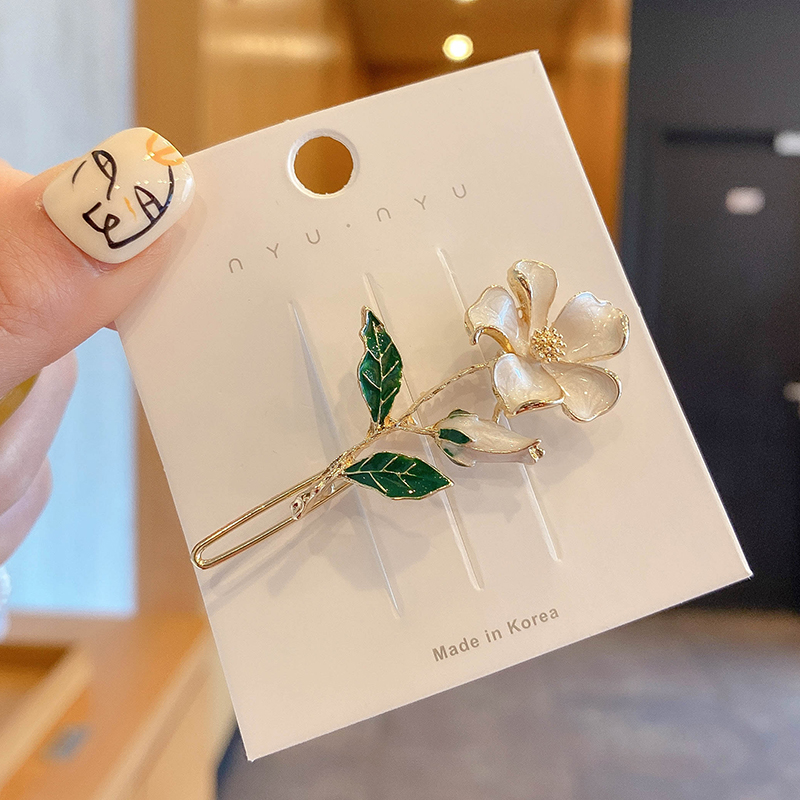 Kẹp tóc hình hoa phong cách Hàn Quốc xinh xắn độc đáo