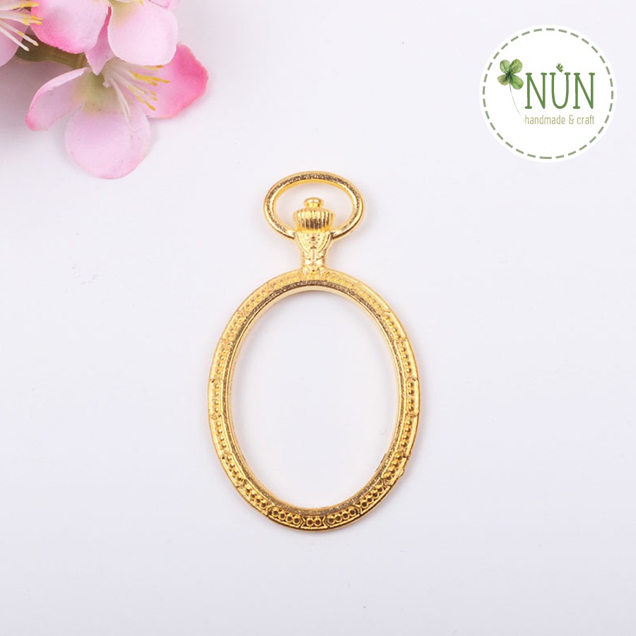 Charm, Khung Elip Pocket Watch Để Làm Trang Sức, Móc Khóa, Trang Trí