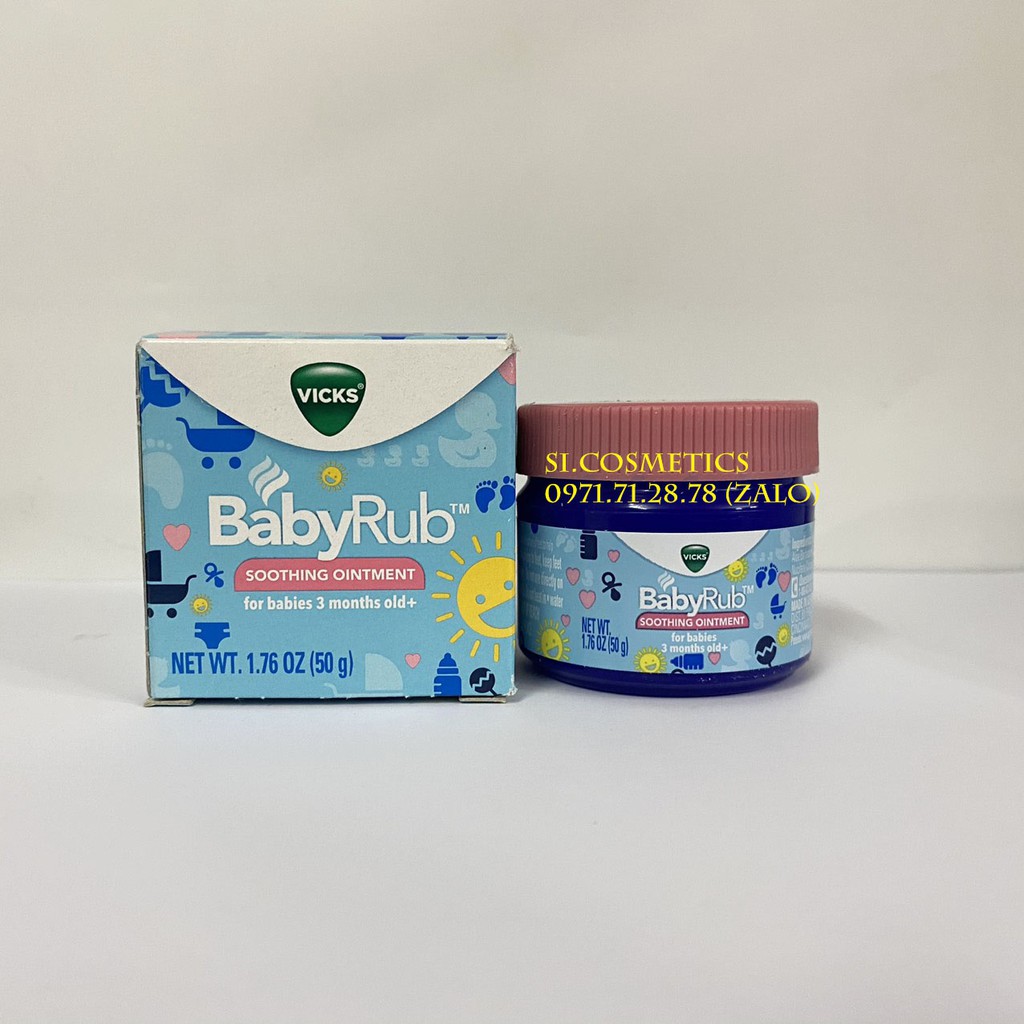 Kem bôi ấm ngực Vicks Babyrub 50g