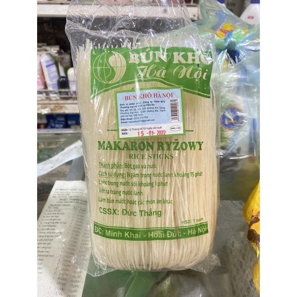 Bún Khô Hà Nội Hảo An Bịch 500g+-10g