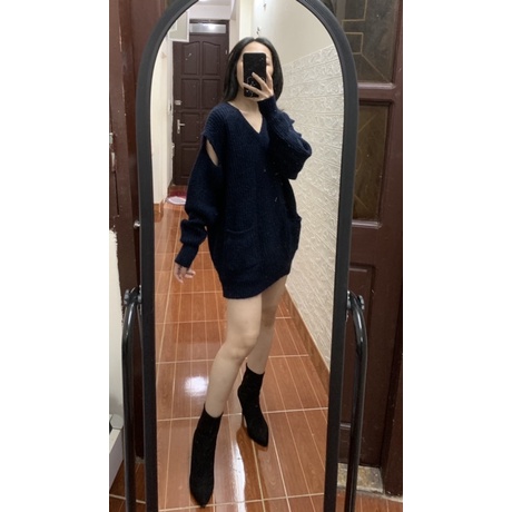 Áo len dày giấu quần cá tính thanh lý