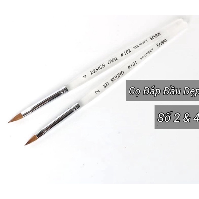 Cọ Đắp Hoa Bột Cán Trong