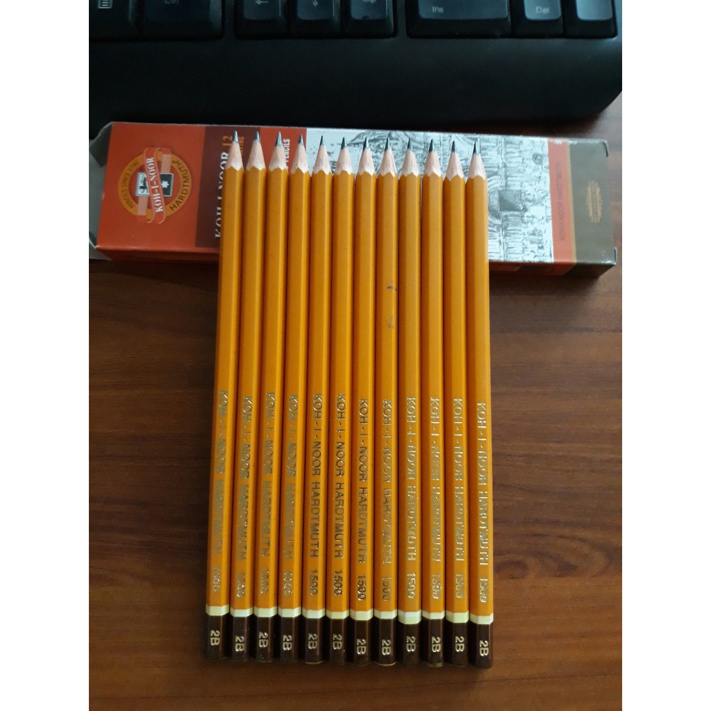 [Rẻ Vô Địch]Hộp bút chì gỗ 2B KOH (12 cây/hộp)