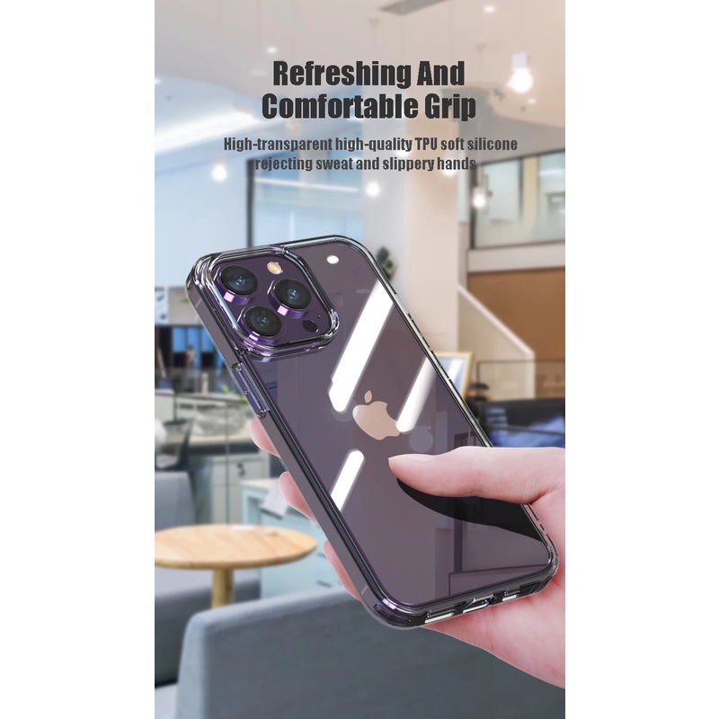 Ốp điện thoại kính cường lực cứng trong suốt sang trọng cho iphone 13 12 11 pro xs max 13 mini x xr 7 8 plus se2 | BigBuy360 - bigbuy360.vn