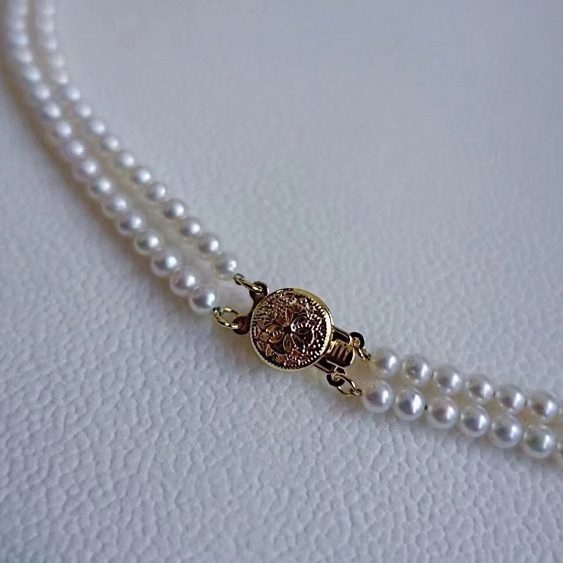 Dây Chuyền Choker Ngọc Trai 4ly Hai Sợi Đôi Thời Trang Cho Nàng - Ngọc Trai Trường Thịnh