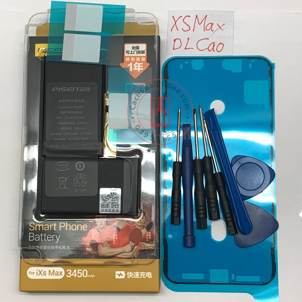 Pin Pisen tương thích cho điện thoại XS Max Táo