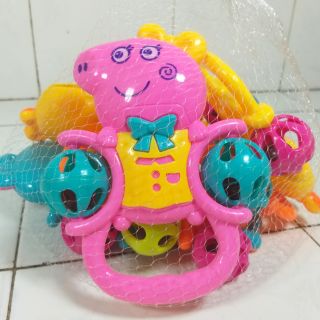 Đồ chơi xúc xắc Heo Peppa (lục lạc)