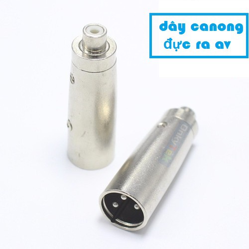 Rắc Canon Cái Ra AV Và Jack Canon Đực Ra AV Mạ Đồng Chính Hãng