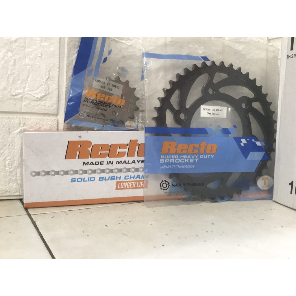 Bộ Nhông sên dĩa RECTO WAve RS , Wave Lớn, Blade , Future  “ Size 30 đến 37 “ 9Li , chính hãng