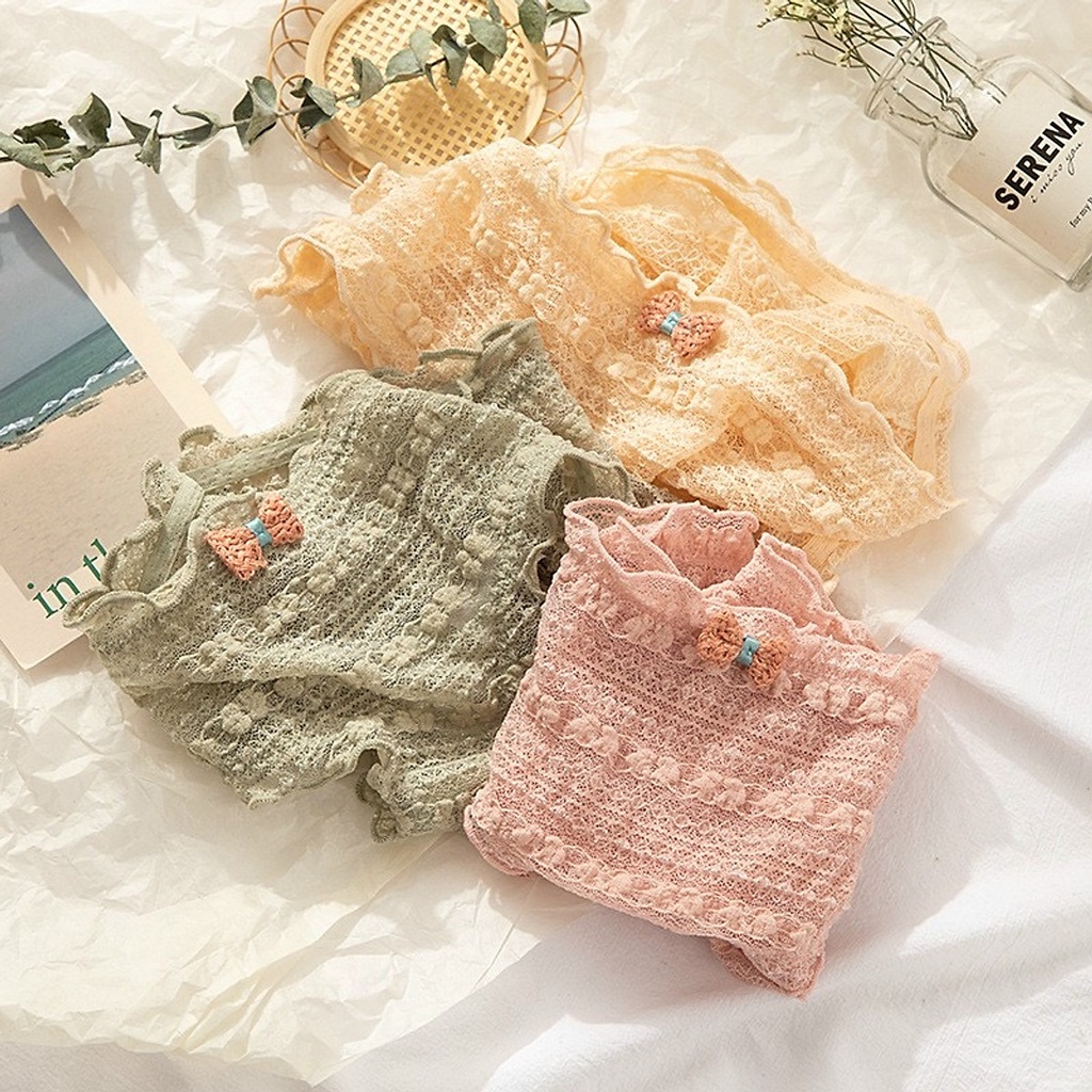 Quần lót nữ ren chuỗi ngọc ánh nhũ siêu dễ thương, thoáng mát êm ái Havana FLQ157