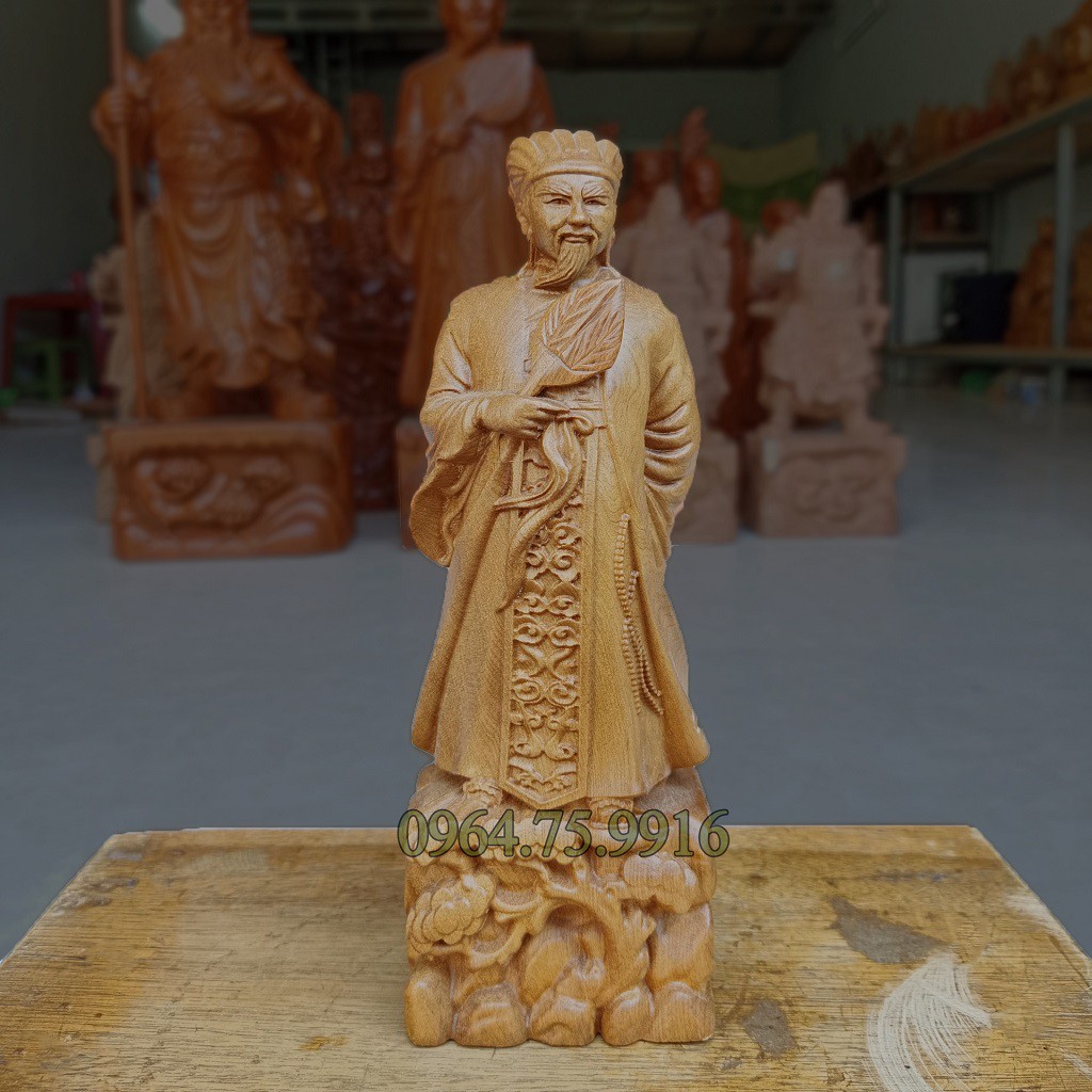 Tượng gỗ Gia Cát Lượng Mini 💓 Tượng Khổng Minh mang lại sự thông minh uyên bác | BigBuy360 - bigbuy360.vn