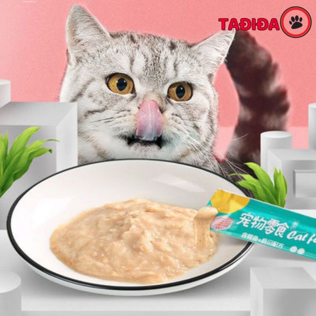 Súp thưởng cho Mèo Cat Food ( Shizuka) , Thức ăn cho Mèo đầy đủ dinh dưỡng - Tadida Pet