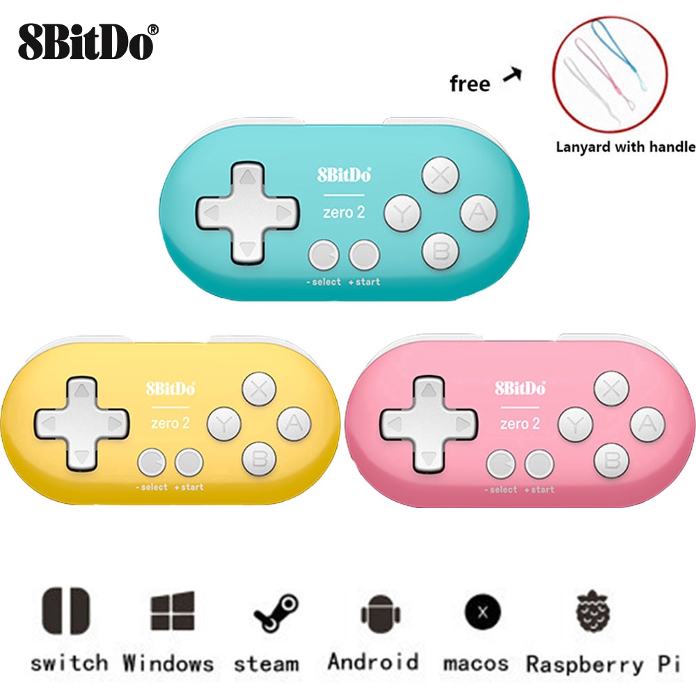 Tay Cầm Chơi Game Bluetooth Không Dây 8bitdo Zero 2 Cho Nintendo Switch Ns Windows Macos