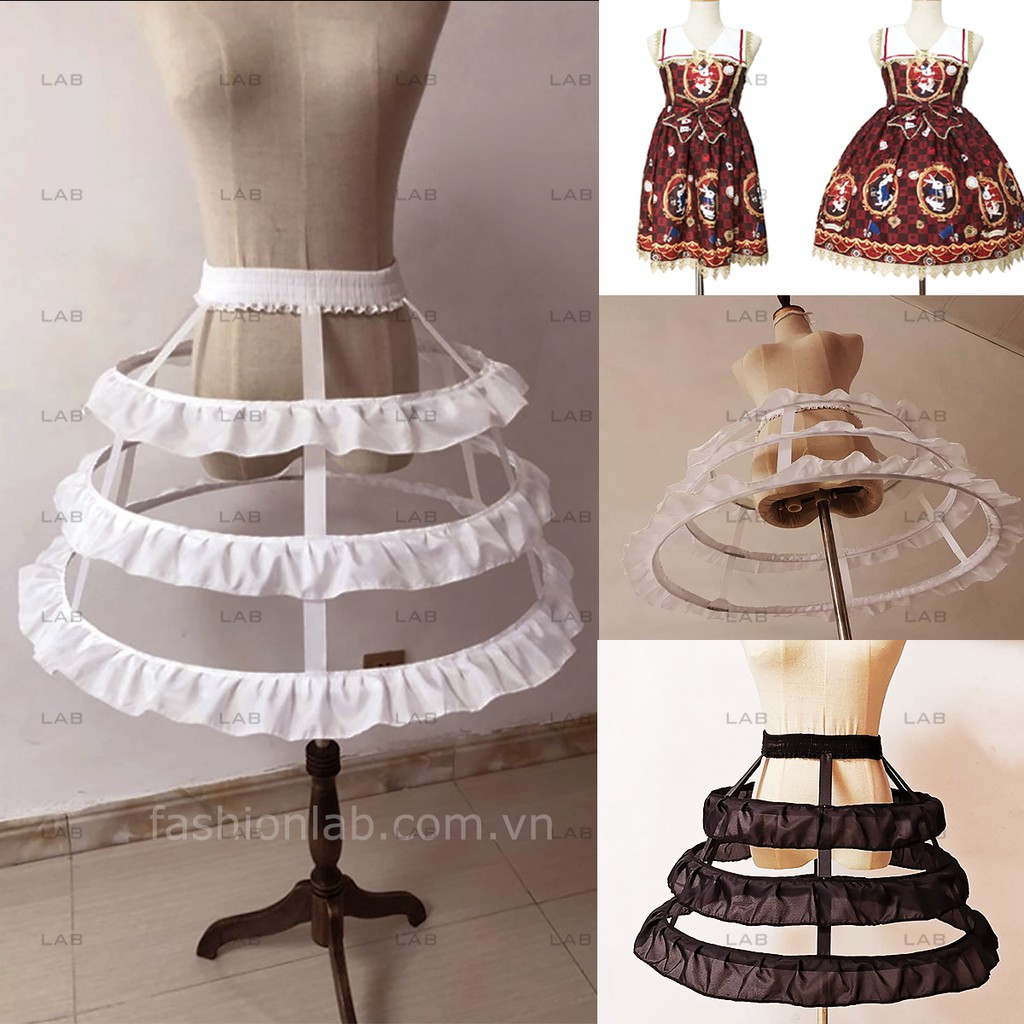 Tùng váy phồng - váy lót dáng chuông Lolita, cosplay, váy cưới ngắn #0211