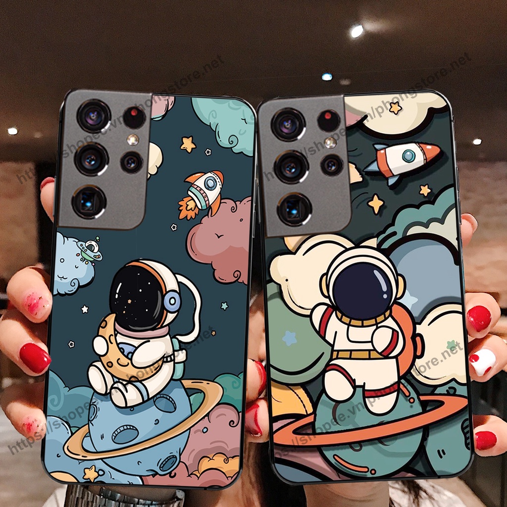 Ốp lưng Samsung S21 / S21 FE / S21 Plus / S21+ / S21 Ultra vũ trụ phi hành gia cực hot siêu cute-rẻ-bền