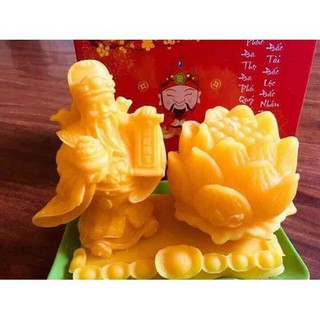 Nến thơm nến thần tài nến hoa sen nến đẹp có hộp sang trọng