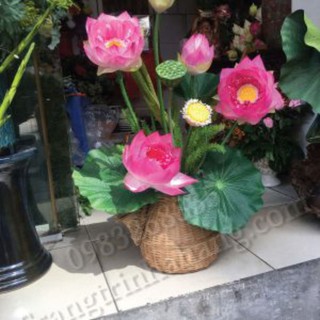 Giỏ tre trang trí decor