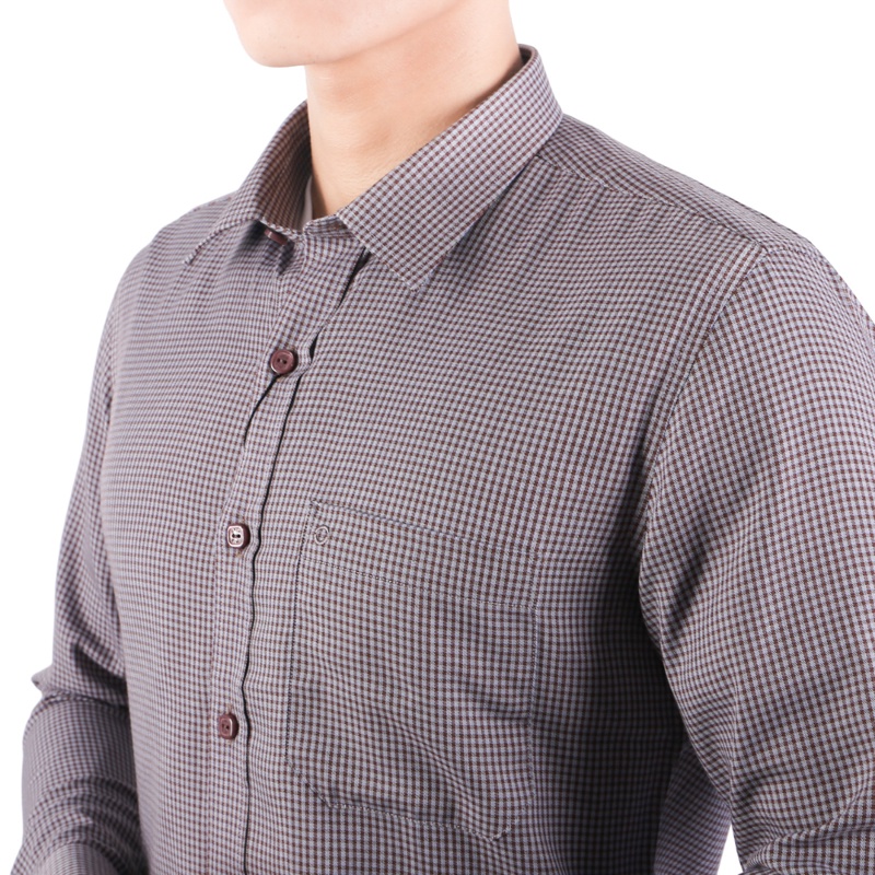 Áo sơ mi Dài tay Owen Bamboo Regular Fit màu Nâu - AR61015DT