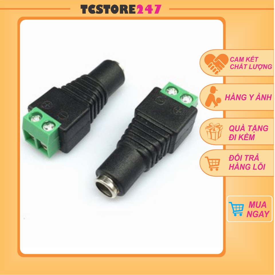 Rắc nối Nguồn DC 5v 12v 24v vặn vít nhỏ gọn tiện dụng dễ sử dụng, jack nối dc đực và cái tiện lợi hàng loại 1