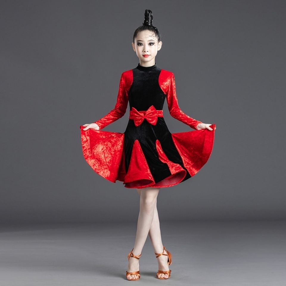 Chân Váy Khiêu Vũ Latin Chuyên Nghiệp Thời Trang Xuân Thu Cho Bé Gái