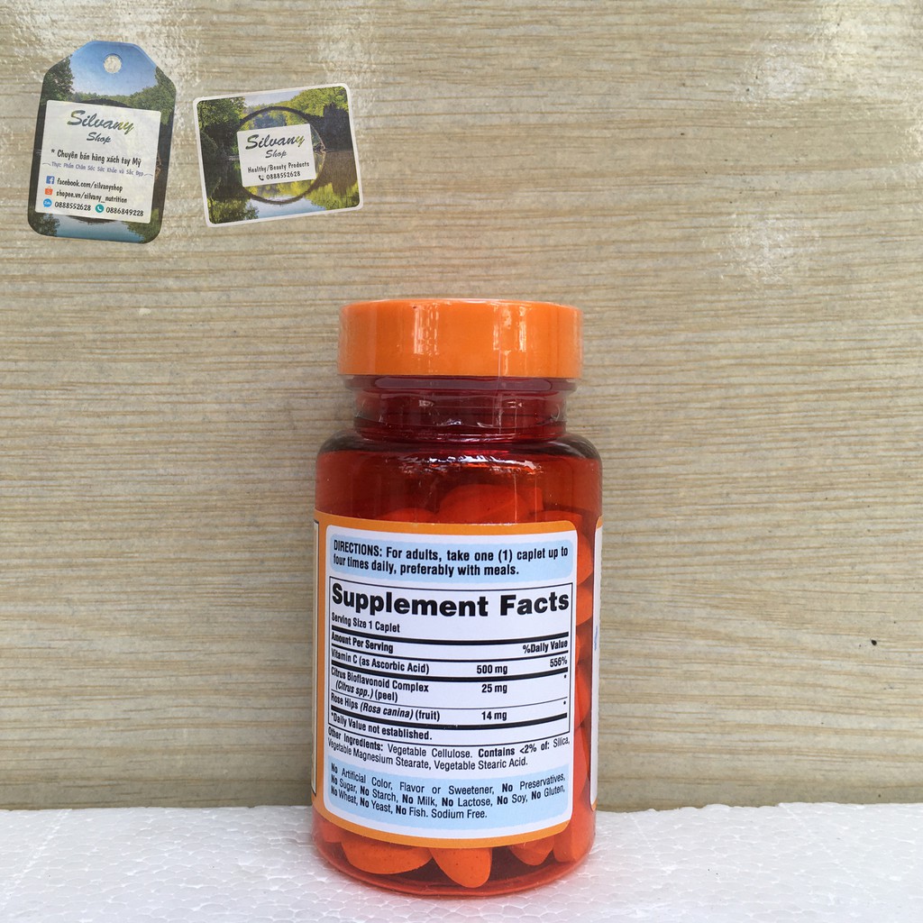 Viên uống Bổ Sung Vitamin C Puritan's Pride - Nhanh Liền Sẹo, Mờ Vết Thâm | BigBuy360 - bigbuy360.vn