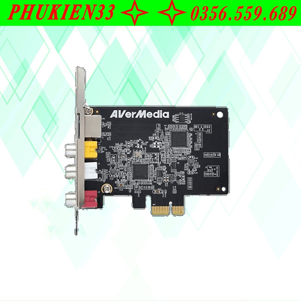 Card ghi hình AV, Svideo chuẩn PCIE AverMedia C725 Hàng chính hãng c725