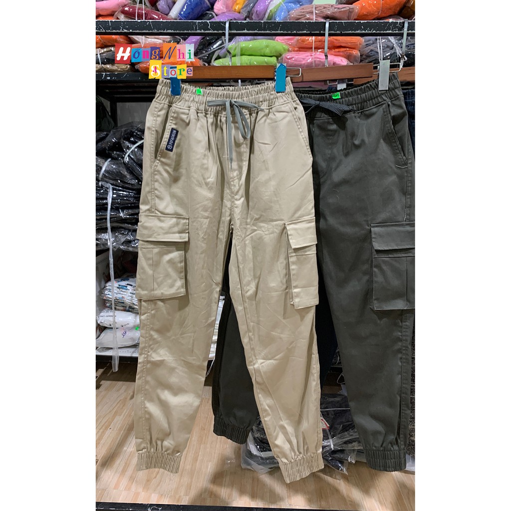 Quần Jogger Kaki Nam Túi Hộp Co Dãn Cao Cấp