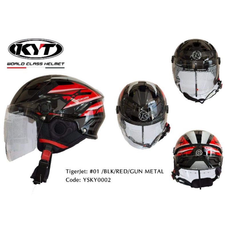 MŨ BẢO HIỂM 1/2 NỬA ĐẦU KYT TIGER ( NHIỀU