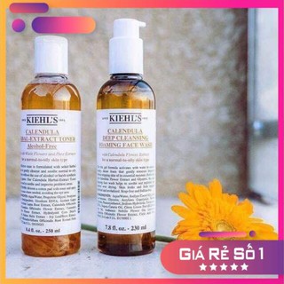 Combo sữa rửa mặt và toner hoa cúc kiehl's