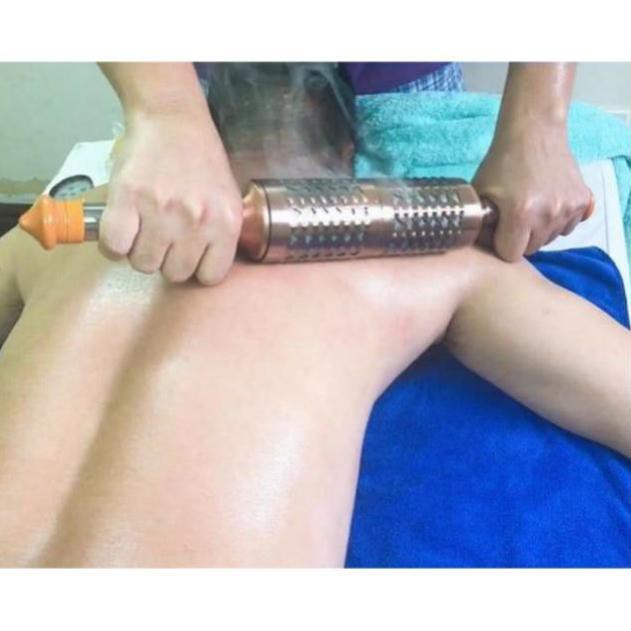 Con lăn thảo dược, massage body, đả thông kinh lạc