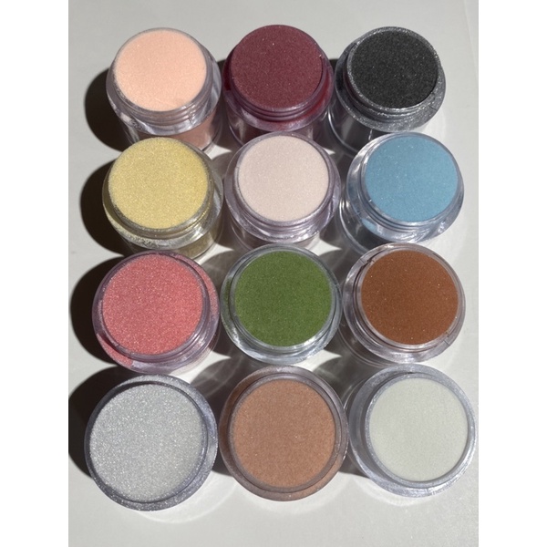 Sét bột 12màu 5in1, hủ 10g đắp móng, nắn hoa, ombre, đắp loang…vv