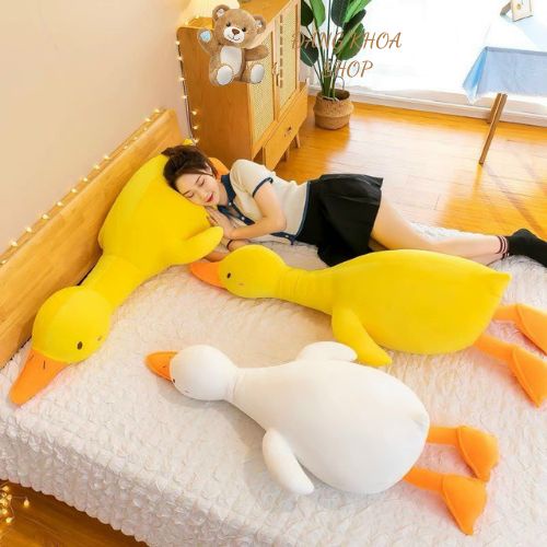Gấu bông con vịt trầm cảm làm gối ôm mềm mịn xua tan căng thẳng mệt mỏi, vịt trầm cảm giải trí