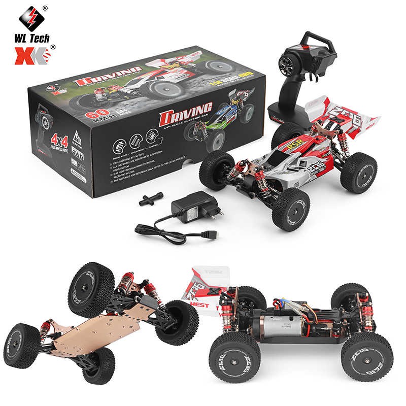 [GIÁ SẬP SÀN] WLTOYS 144001 - Xe ô tô địa hình điều khiển từ xa tốc độ cao Xe Wltoys XK 144001 4WD 1/14 60km/h 2.4Ghz