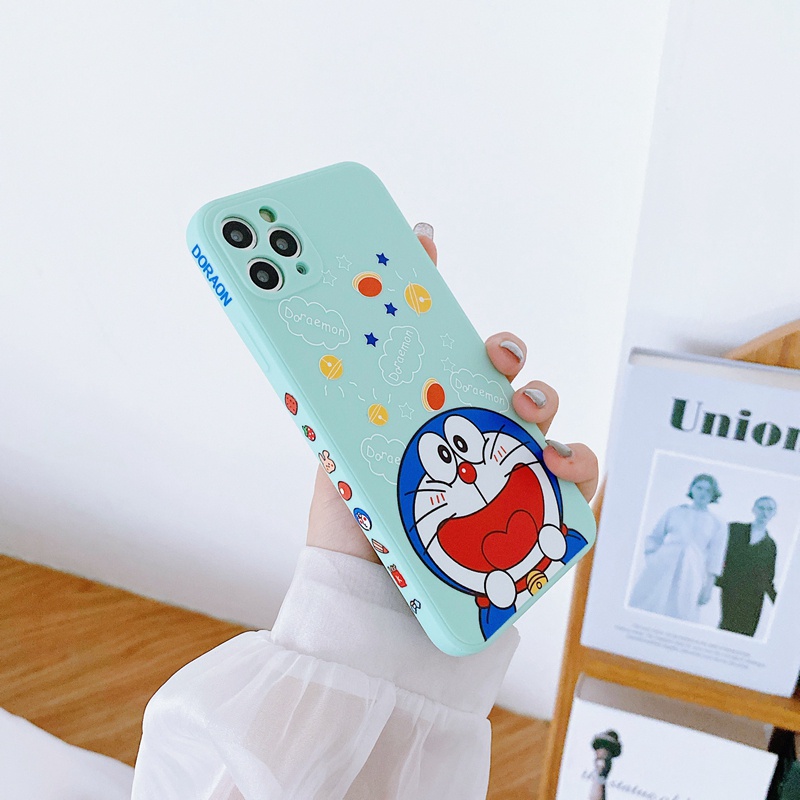 Dễ Thương Ốp Điện Thoại Mềm In Hình Doraemon Cho Iphone 12 Mini 11 Pro Max X Xs Xr 8 7 6 6s Plus Se 2020