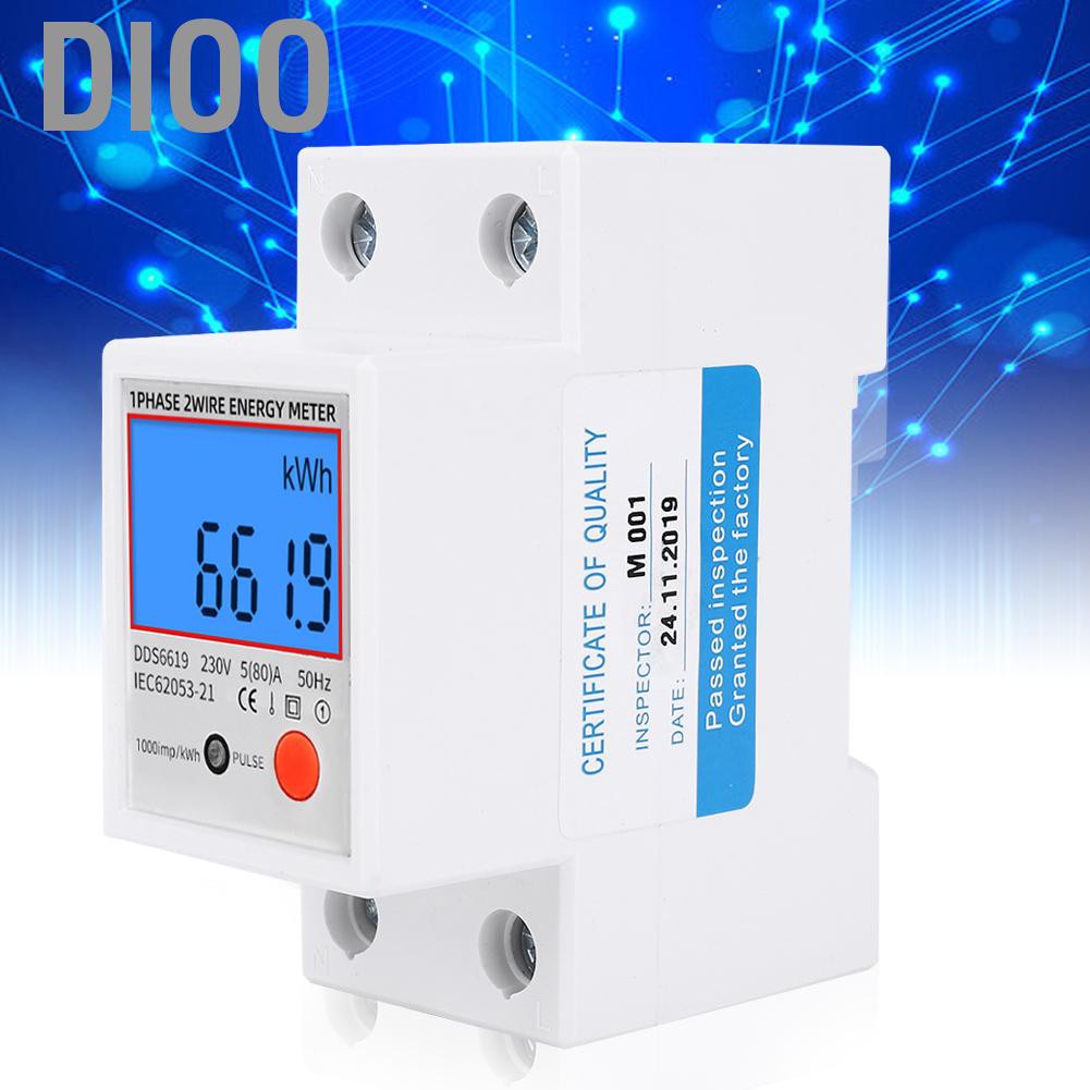 Bộ Đồng Hồ Đo Điện Áp Đa Năng Dio 1 Pha 230v 50hz