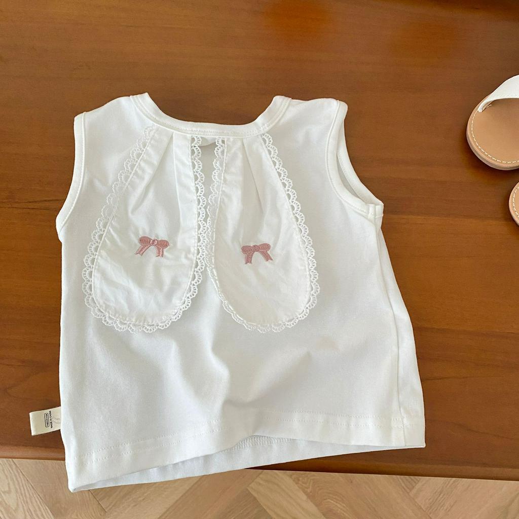 Bộ yếm áo bé gái mùa hè tai thỏ cute đáng yêu