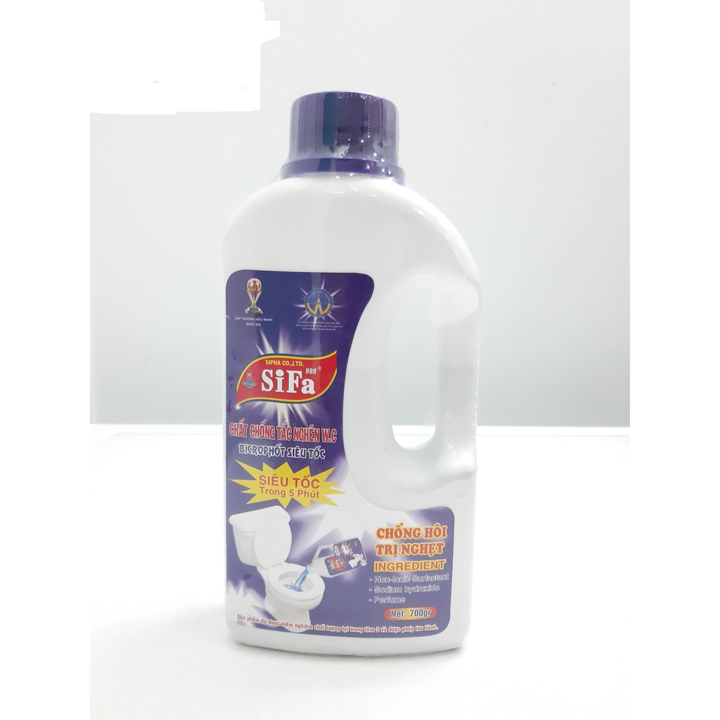 COMBO 2 chai thông cầu thông cống cực mạnh 700ml Siêu mạnh 5 phút ZIFAT-SIFA , giải pháp thông tắc cầu cực nhanh